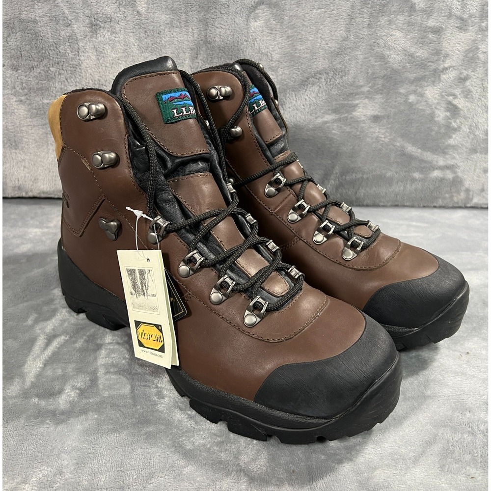 LL Bean Gore Tex Hiking Boots Mens US 12 New Brown Trail Waterproof Outdoors